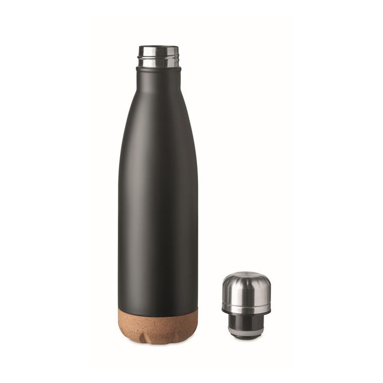 Sticlă cu perete dublu 500 ml ASPEN CORK Negru