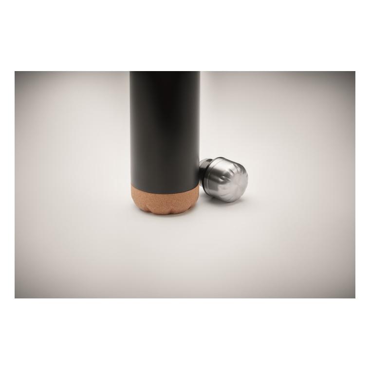 Sticlă cu perete dublu 500 ml ASPEN CORK Negru