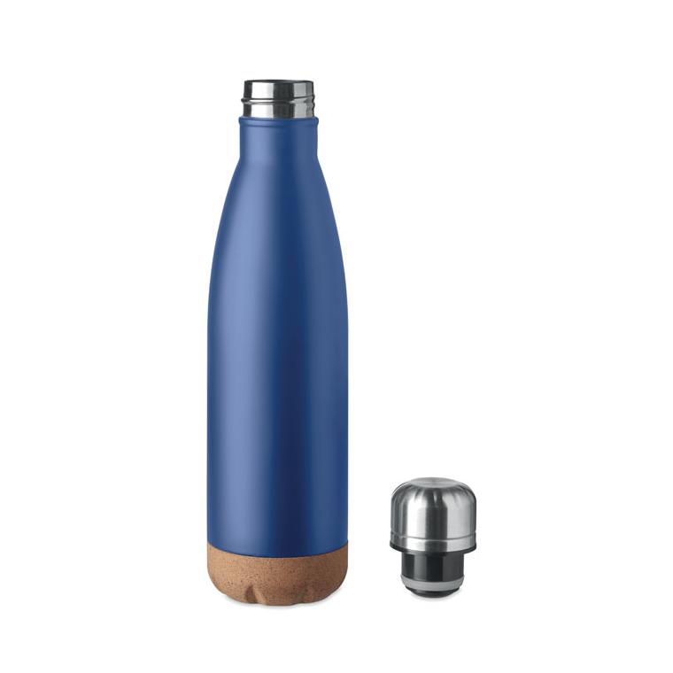 Sticlă cu perete dublu 500 ml ASPEN CORK Albastru
