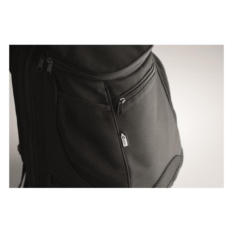 Rucsac sport 600D RPET OLYMPIC Negru