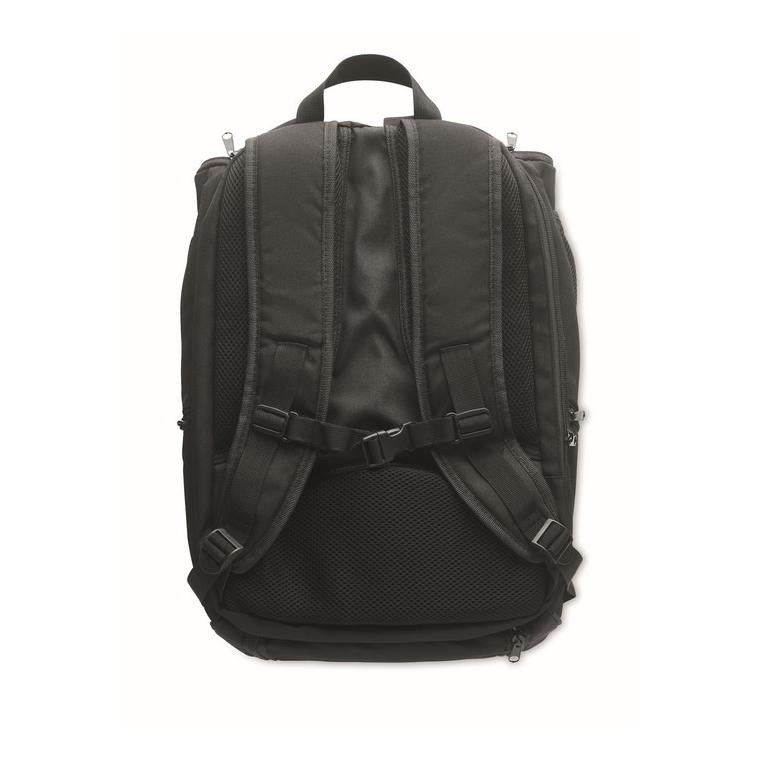 Rucsac sport 600D RPET OLYMPIC Negru