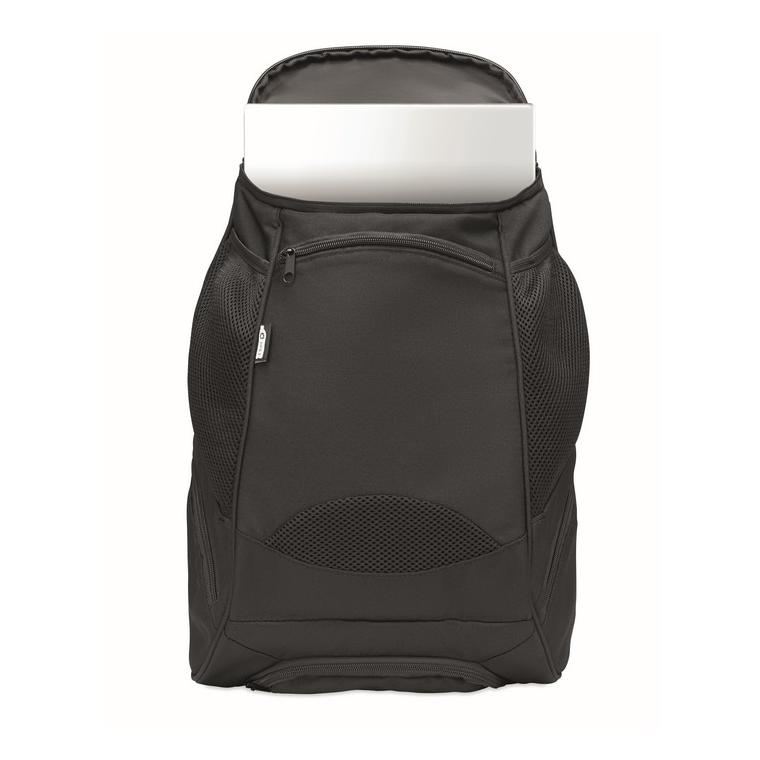 Rucsac sport 600D RPET OLYMPIC Negru