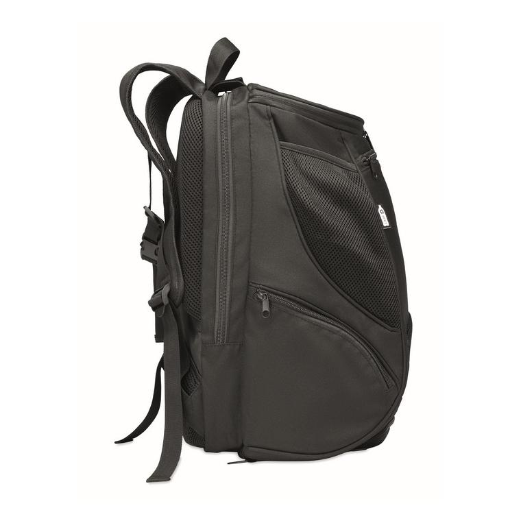 Rucsac sport 600D RPET OLYMPIC Negru