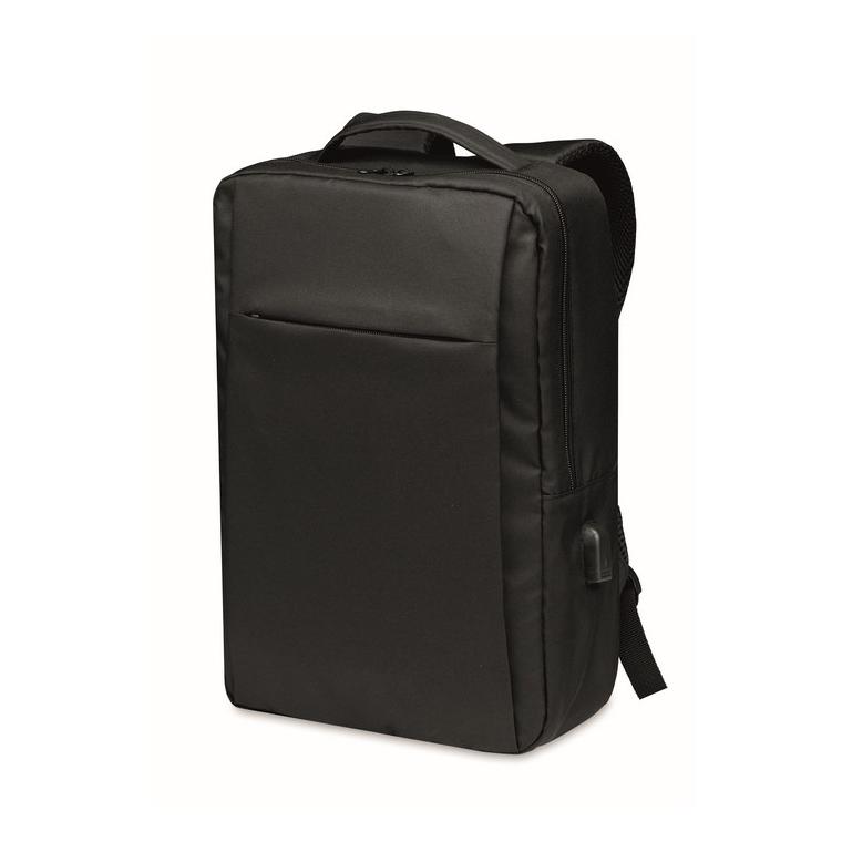 Rucsac laptop din 300D RPET SEOUL Negru