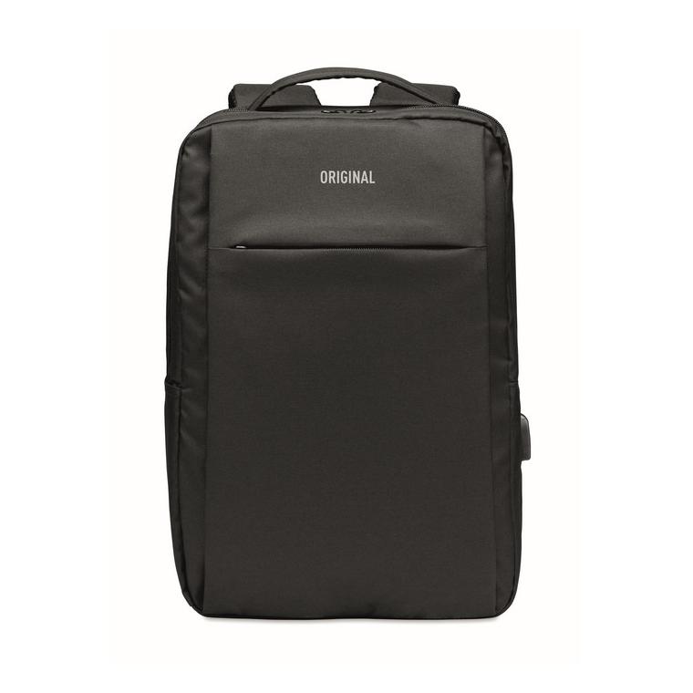 Rucsac laptop din 300D RPET SEOUL Negru