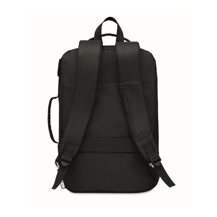 Rucsac laptop din 300D RPET SINGAPORE Negru