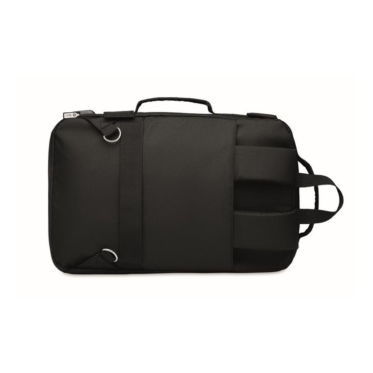 Rucsac laptop din 300D RPET SINGAPORE Negru