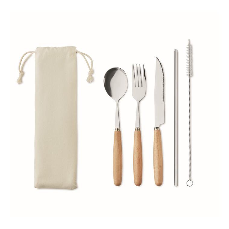 Set de tacâmuri CUSTA SET Bej