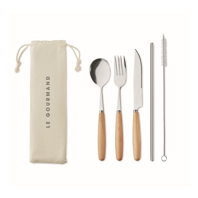 Set de tacâmuri CUSTA SET Bej