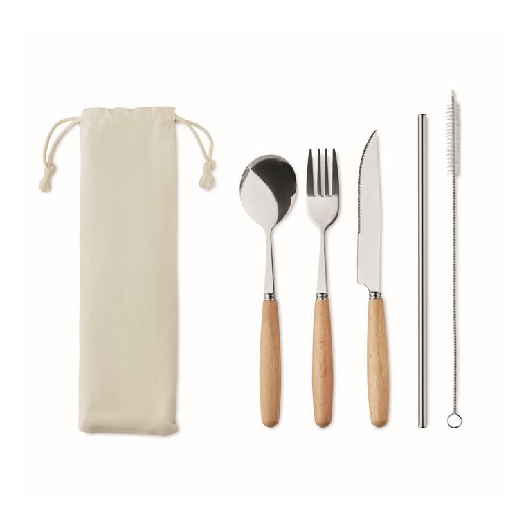 Set de tacâmuri CUSTA SET Bej