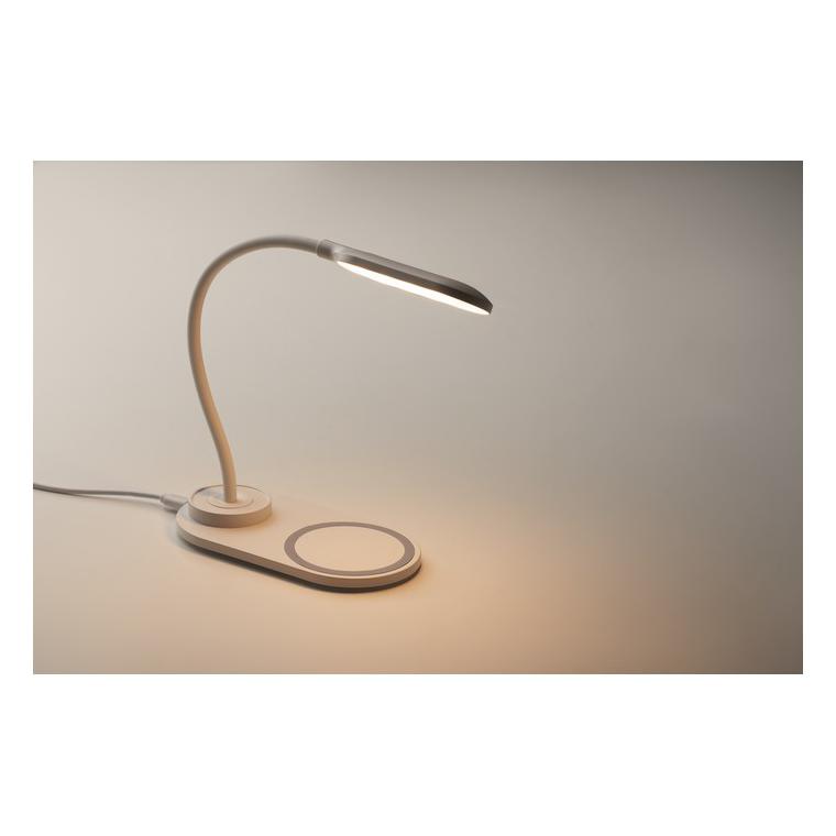 Lampă de birou și încărcător SATURN Alb