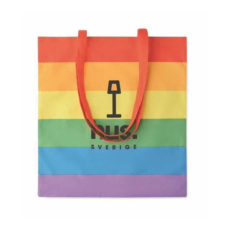 Sacosă din bumbac BOREALIS Multicolor