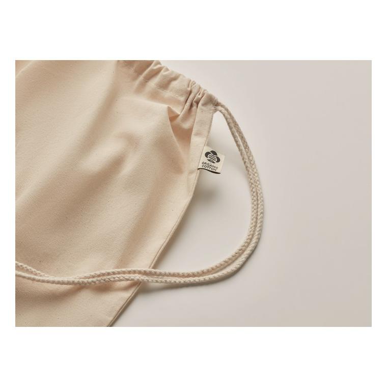 Rucsac cu cordon din bumbac YUKI Bej