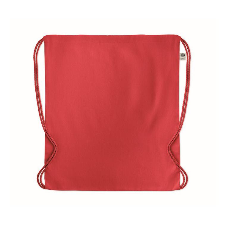 Rucsac cu cordon din bumbac YUKI COLOUR Roșu