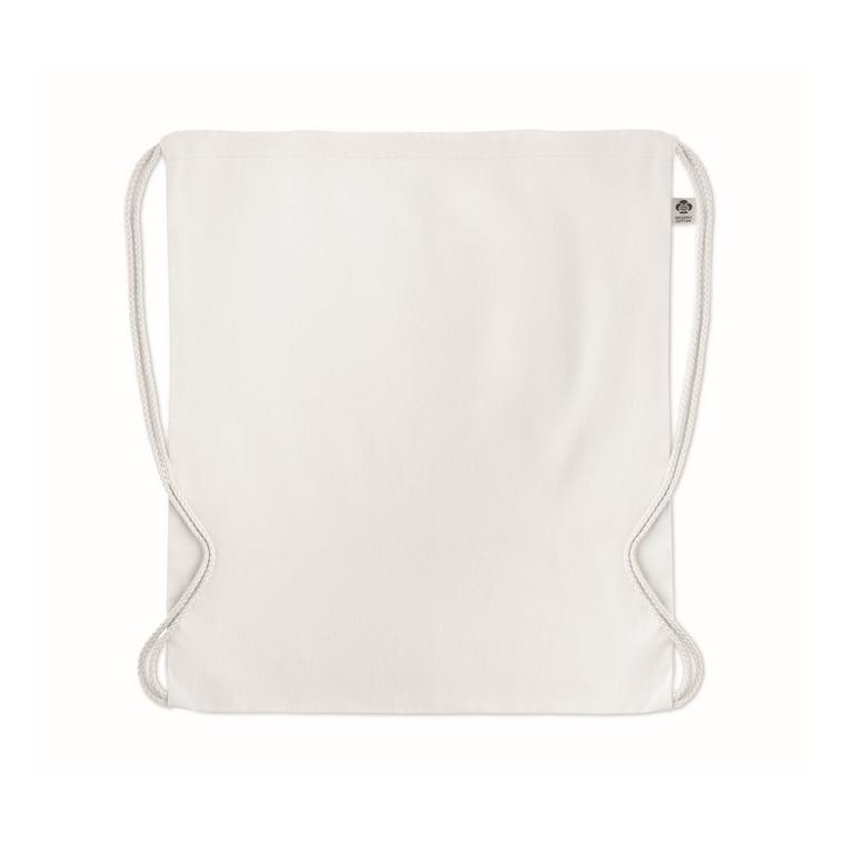 Rucsac cu cordon din bumbac YUKI COLOUR Alb
