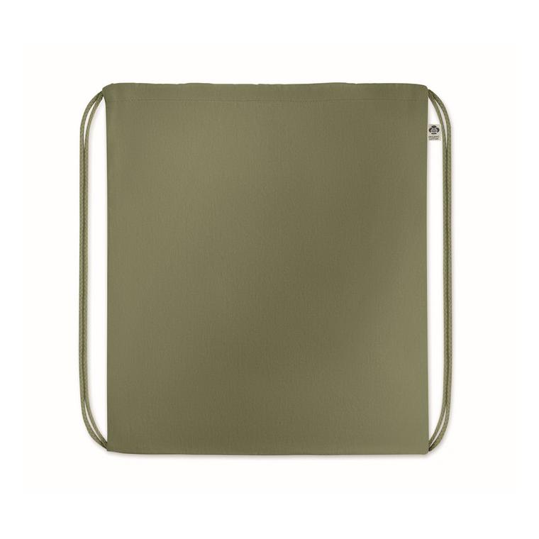 Rucsac cu cordon din bumbac YUKI COLOUR Verde