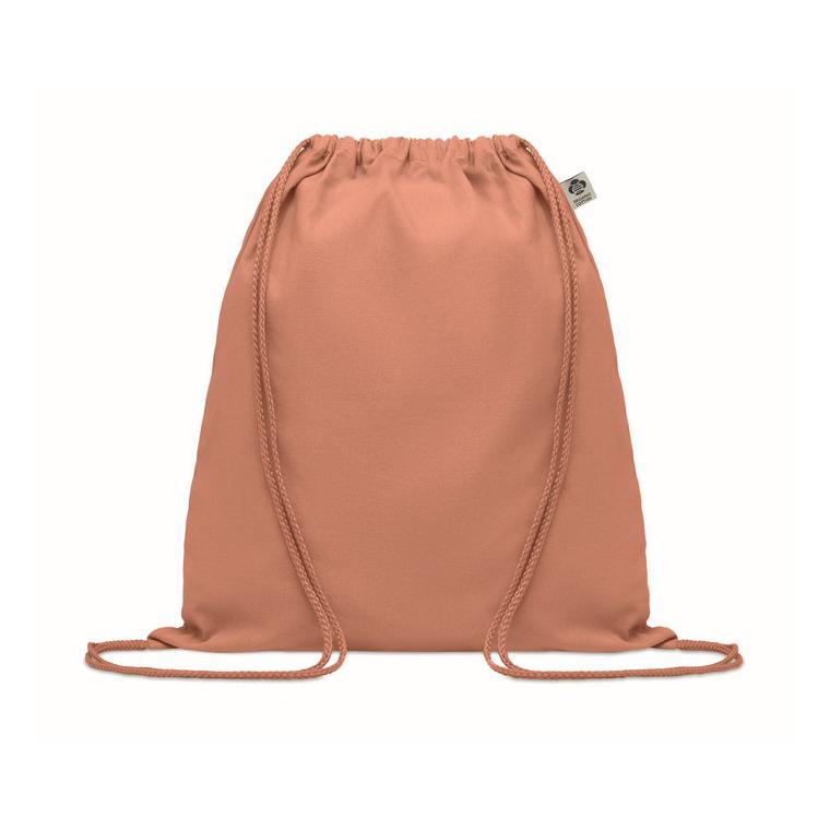 Rucsac cu cordon din bumbac YUKI COLOUR Portocaliu