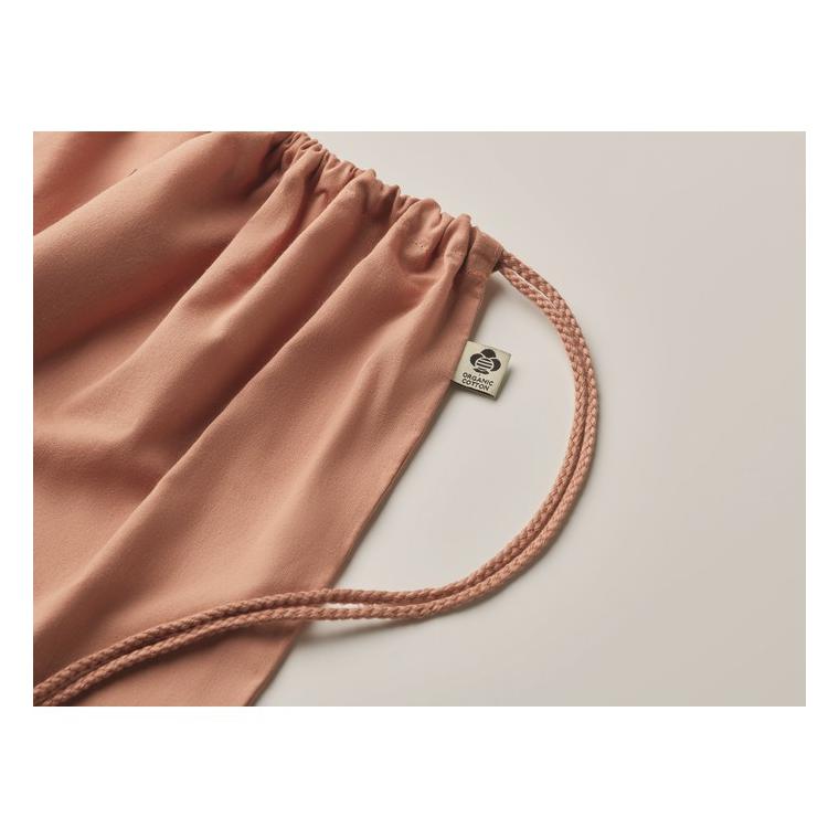 Rucsac cu cordon din bumbac YUKI COLOUR Portocaliu