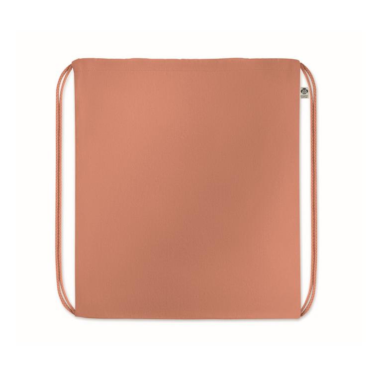 Rucsac cu cordon din bumbac YUKI COLOUR Portocaliu
