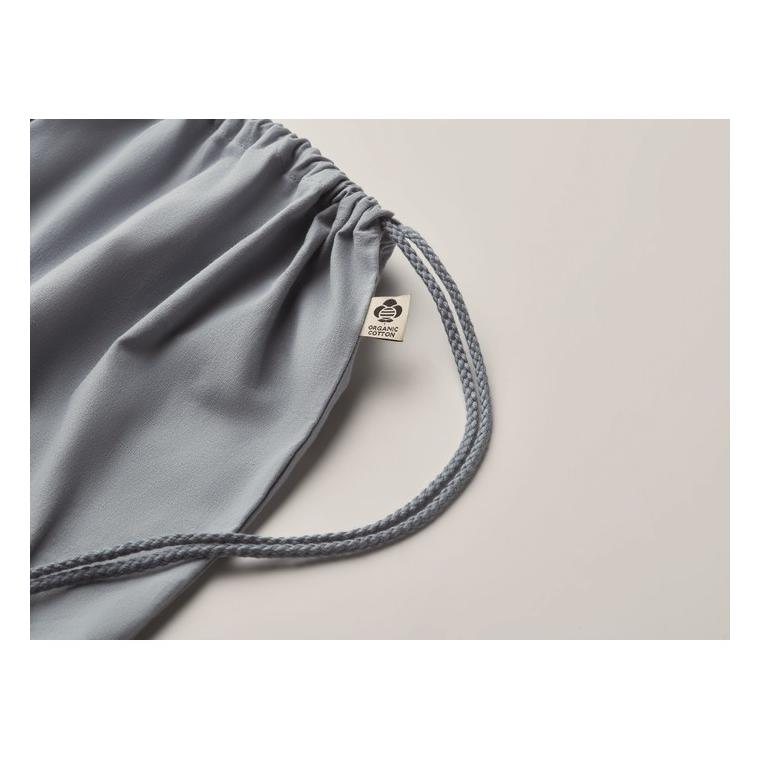 Rucsac cu cordon din bumbac YUKI COLOUR Albastru deschis