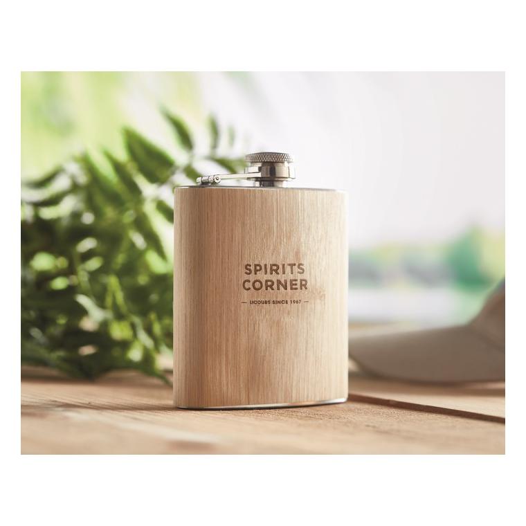 Ploscă din bambus 175 ml HIPHIP Bej