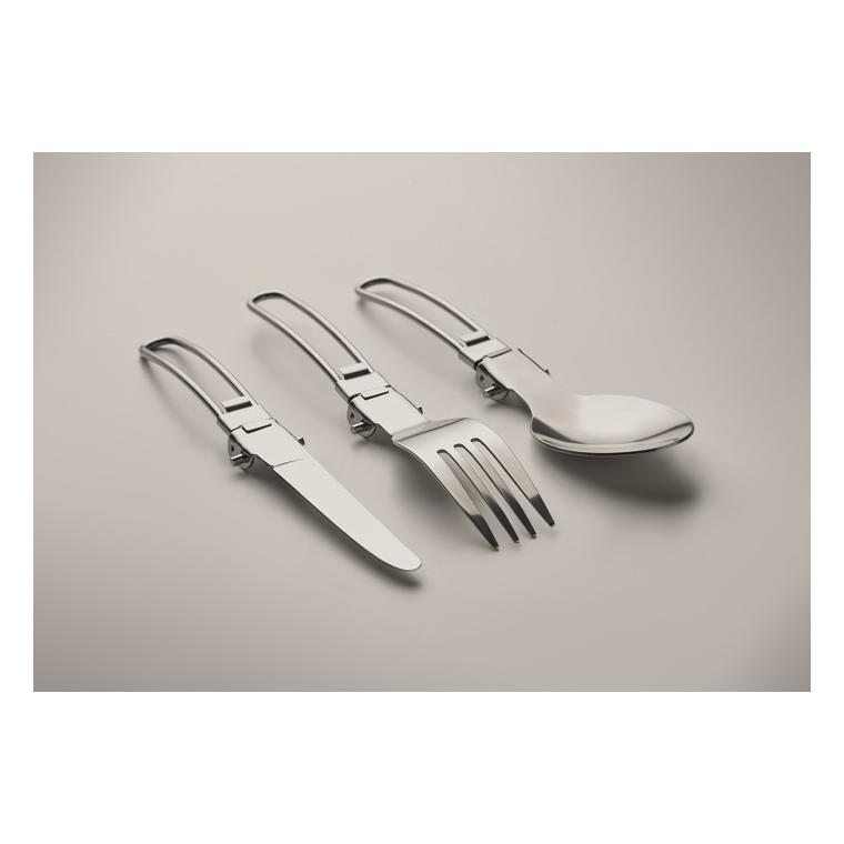 Set de tacâmuri camping STAPI SET Negru