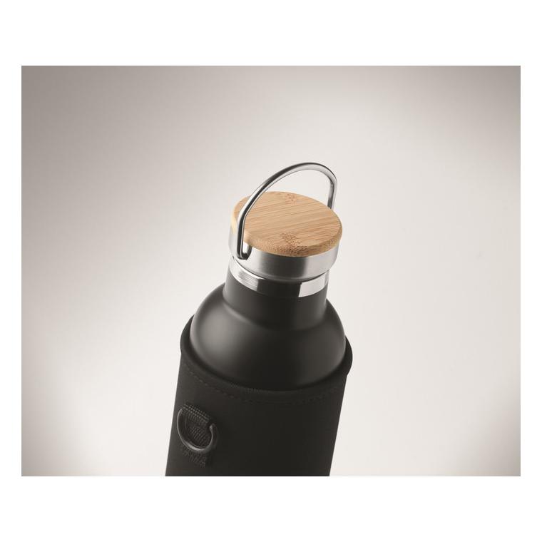 Termos cu perete dublu 700ml TIKSI Negru