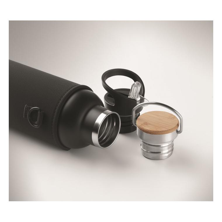 Termos cu perete dublu 700ml TIKSI Negru
