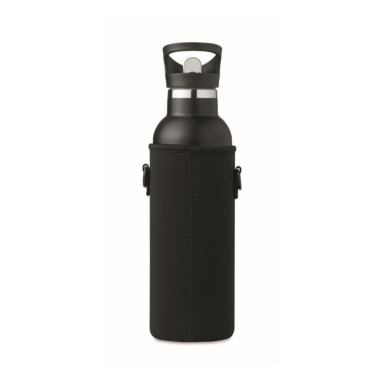 Termos cu perete dublu 700ml TIKSI Negru