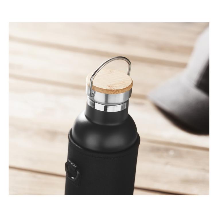 Termos cu perete dublu 700ml TIKSI Negru