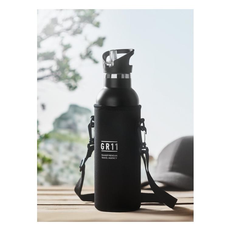 Termos cu perete dublu 700ml TIKSI Negru