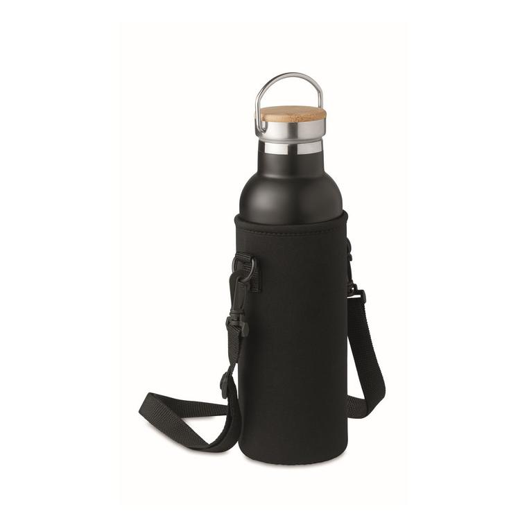 Termos cu perete dublu 700ml TIKSI Negru