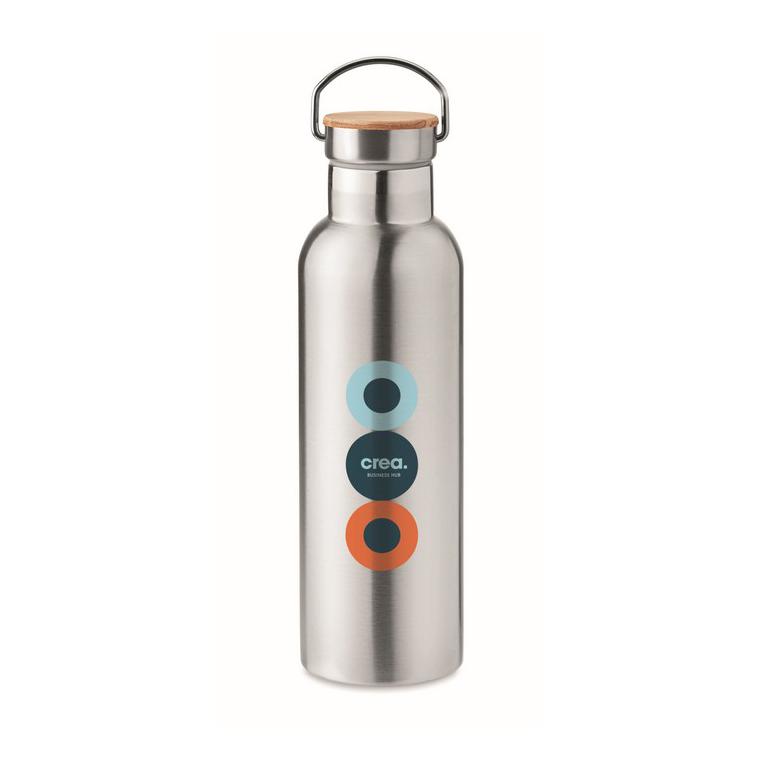 Termos cu perete dublu 750 ml HELSINKI MED Argintiu mat