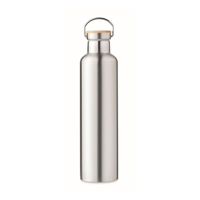Termos cu perete dublu 1L HELSINKI LARGE Argintiu mat
