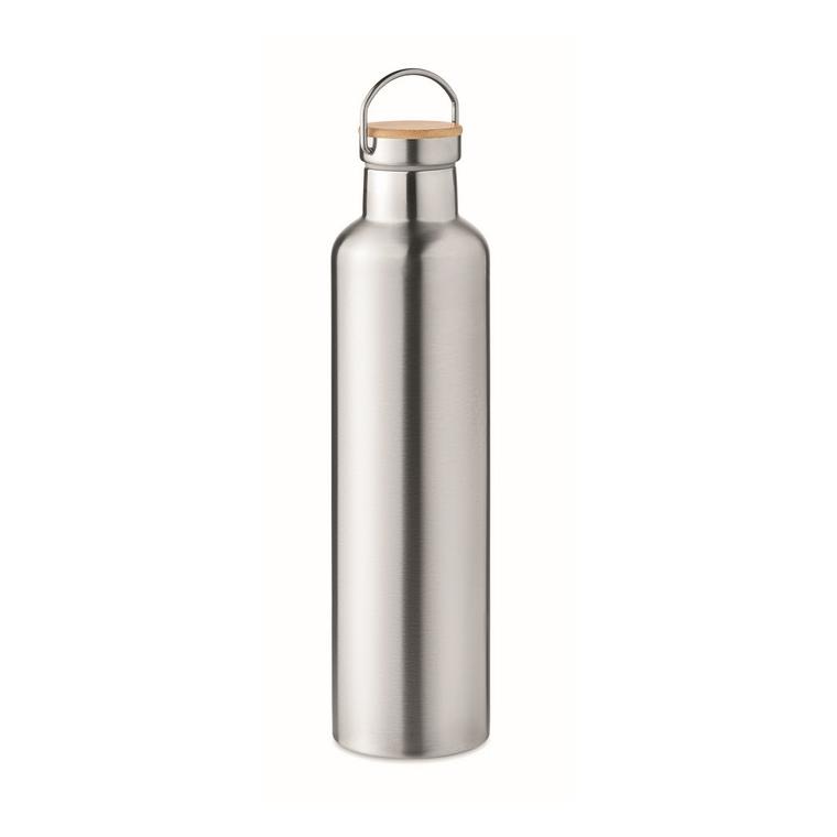 Termos cu perete dublu 1L HELSINKI LARGE Argintiu mat
