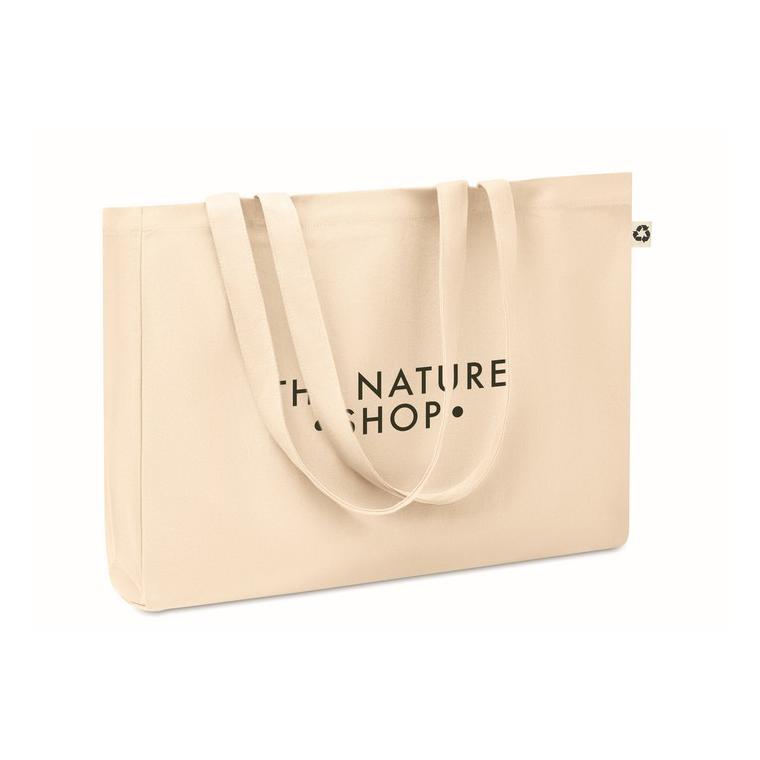 Sacosă din material reciclat RESPECT Bej