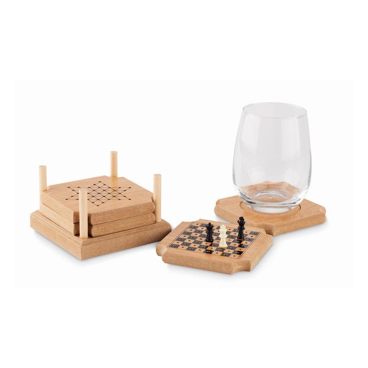 Suport pahare și set jocuri COASTGAME Natur