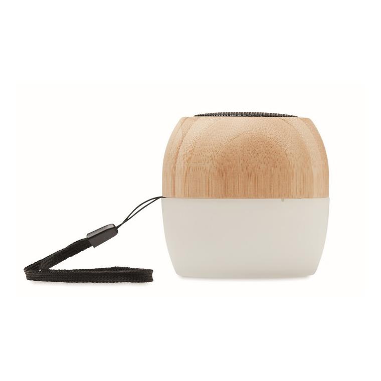 Boxă wireless din bambus 5.0 CLEVELAND Natur