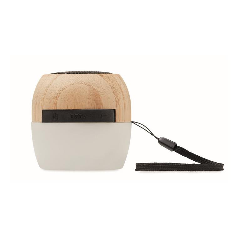 Boxă wireless din bambus 5.0 CLEVELAND Natur