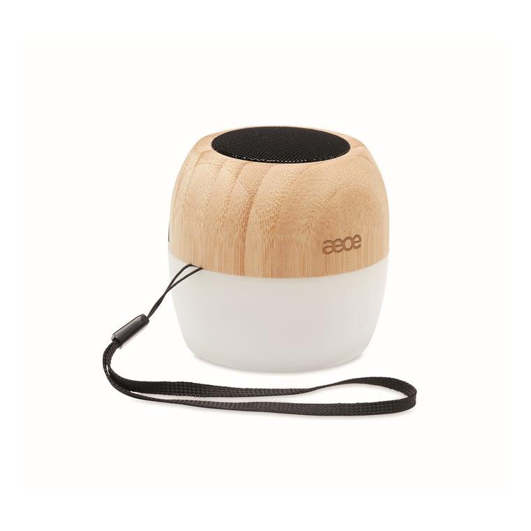 Boxă wireless din bambus 5.0 CLEVELAND Natur