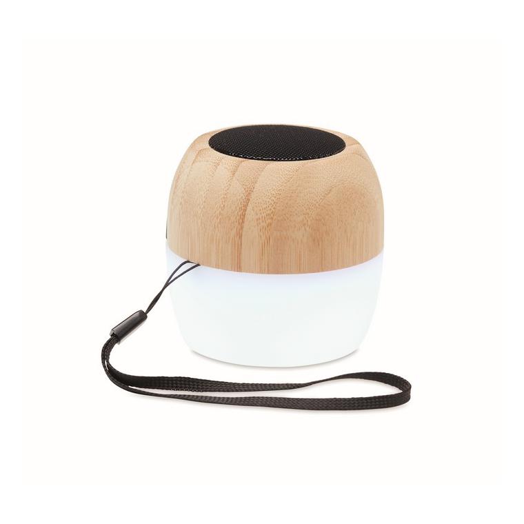 Boxă wireless din bambus 5.0 CLEVELAND Natur