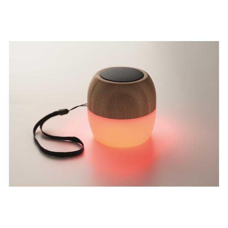 Boxă wireless din bambus 5.0 CLEVELAND Natur