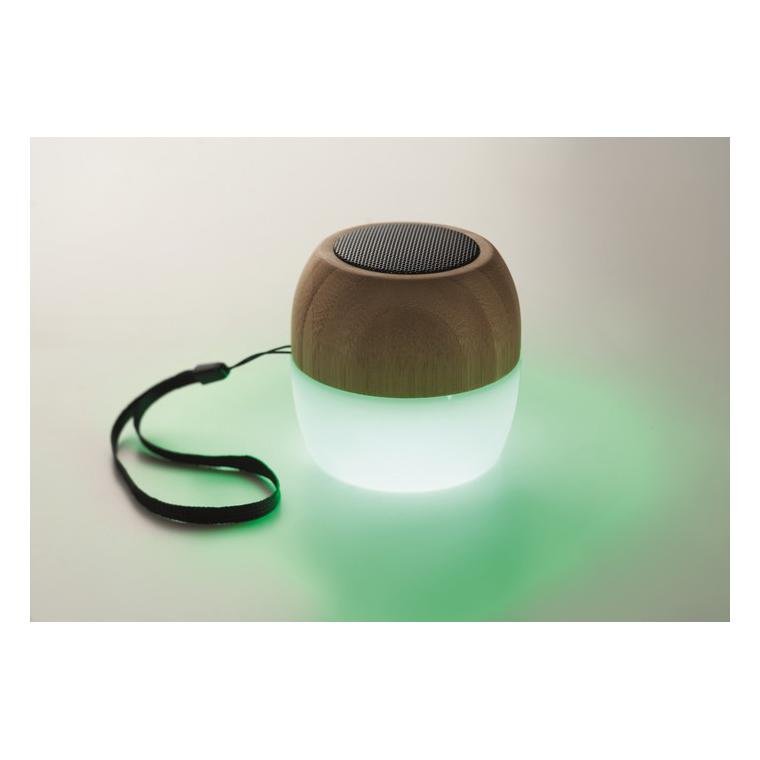 Boxă wireless din bambus 5.0 CLEVELAND Natur