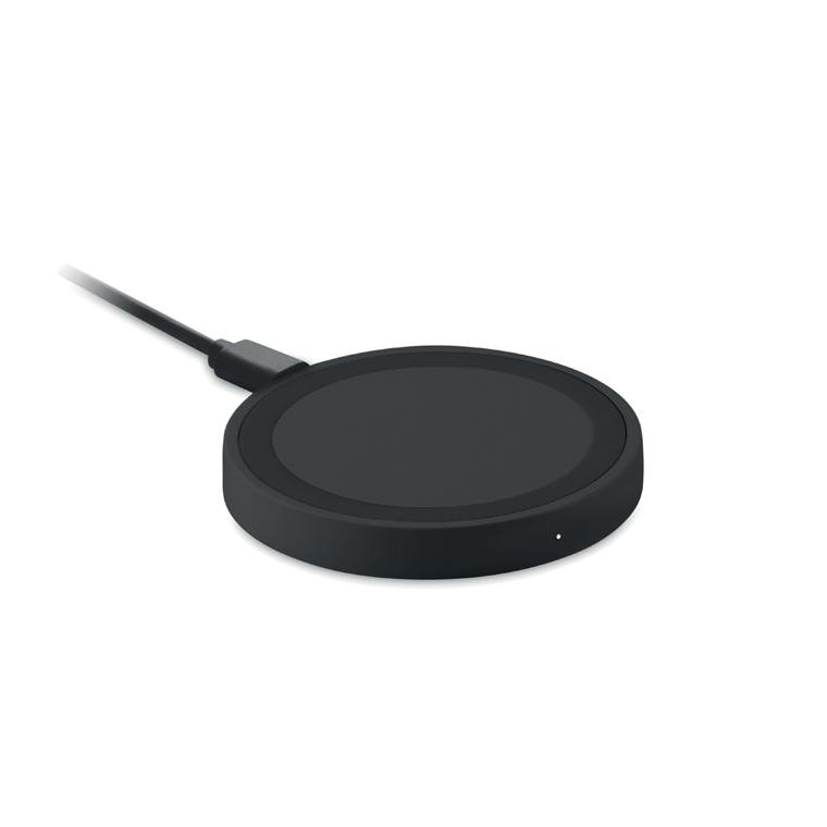 Încărcător wireless mic WIRELESS PLATO + Negru