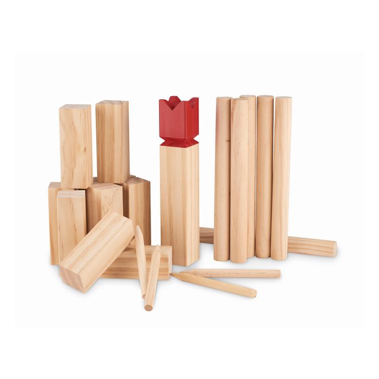 Joc șah viking din lemn de pin KING Natur