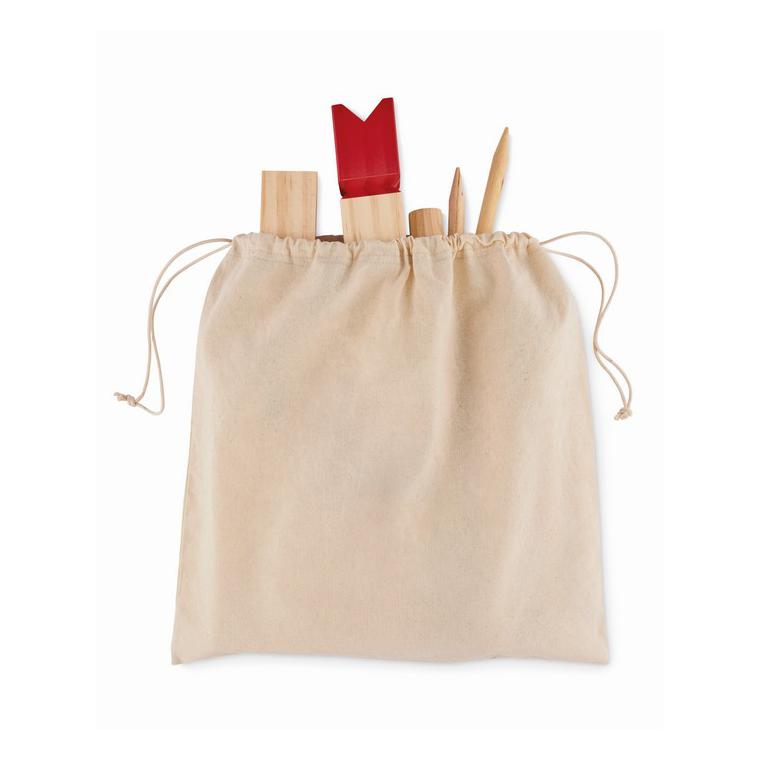 Joc șah viking din lemn de pin KING Natur