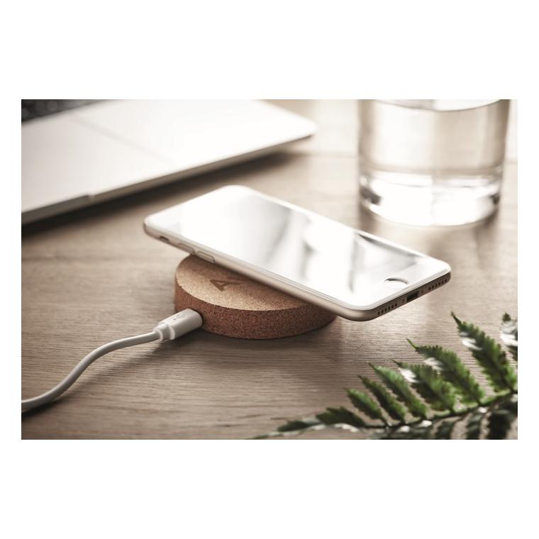 Încărcător  wireless rotund KOKE Bej