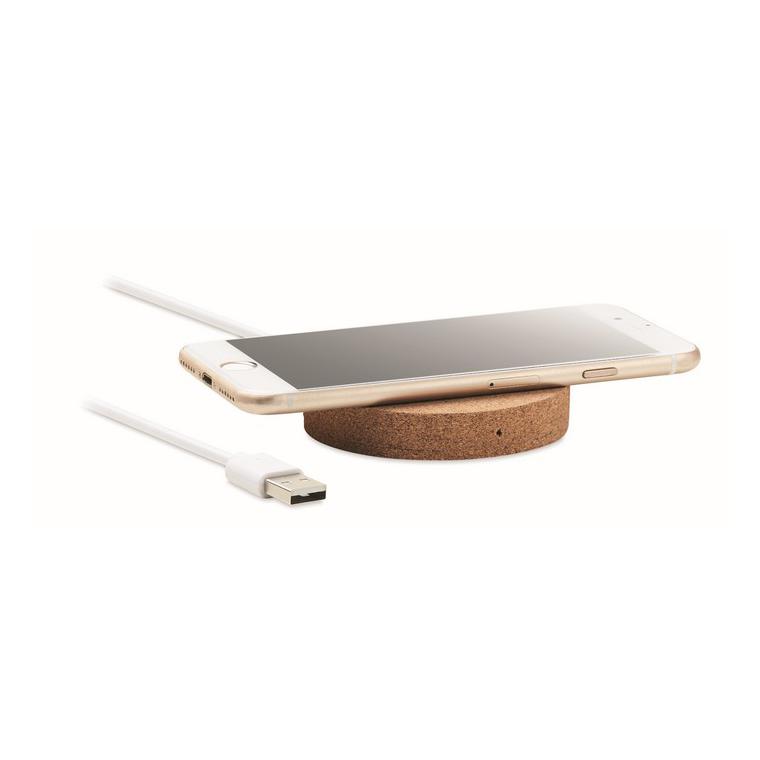 Încărcător  wireless rotund KOKE Bej