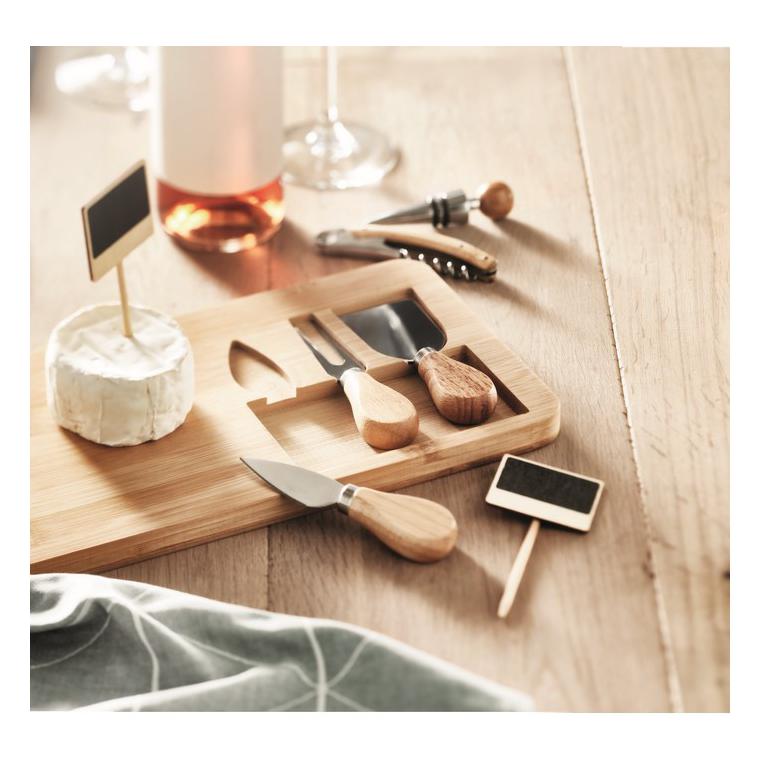 Set de servire din bambus GLENAVY Natur