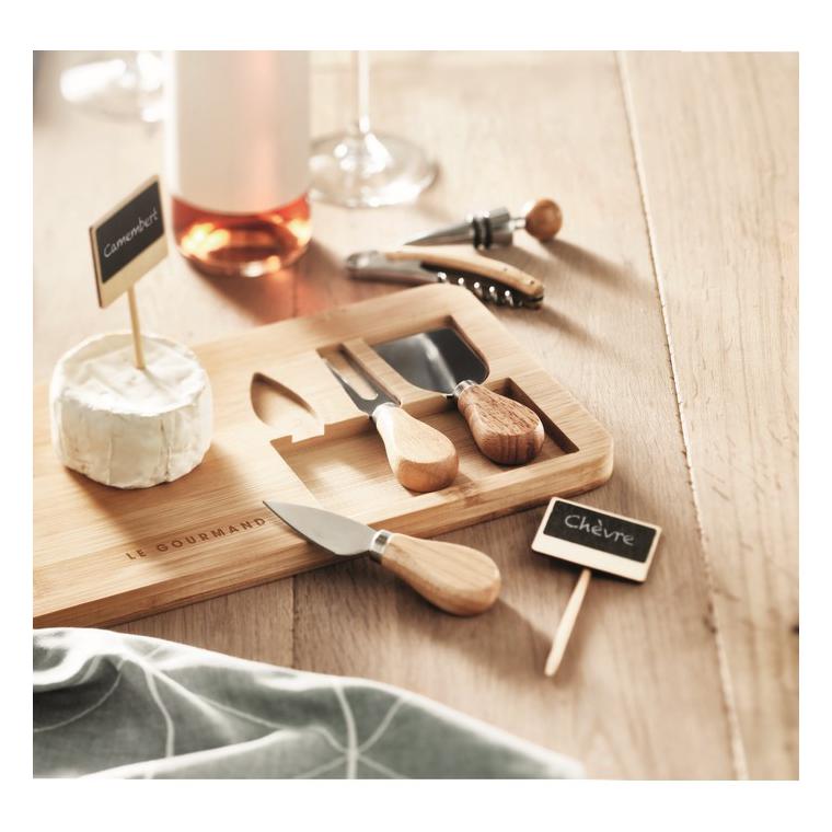 Set de servire din bambus GLENAVY Natur